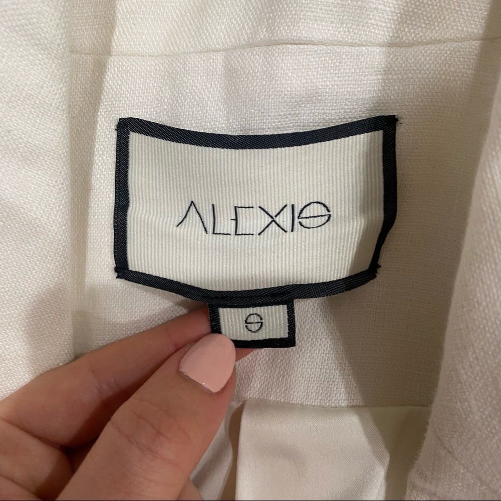 ALEXIS Pamelia White Linen Blazer Mini Dress - Picture 9 of 13